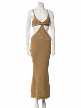 cult gaia | Dresses | Nwot Cult Gaia Adrian Asymmetric Knit Cutout Maxi  Dress In White Size Large | Poshmark
